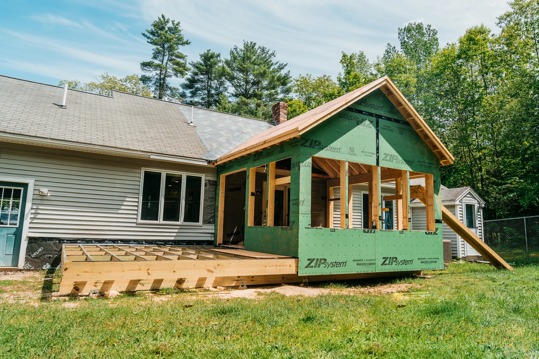 In-progress Red Flannel residential addition